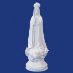 N.S de Fatima antiga 3 pombos 20cm