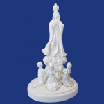 N.S de Fatima com pastores 35cm