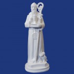 São Bento novo com cajado de gesso 30cm