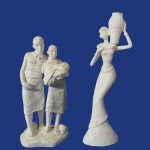 Africanas familia e magrela 21cm Cada