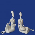 Africanas sentada 30x20cm o Par