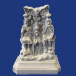 Divino Pai Eterno fechado com nuvens 14x10cm