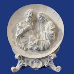 Sagrada Família no prato colonial 33x26cm