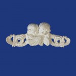 Aplique Anjo Gêmeos 25x9cm