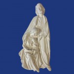 Sagrada Família Entalhada Placa 36x16cm