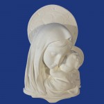 N.s Busto com Aurea placa 26x16cm