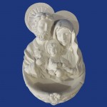 sagrada familia placa agua benta 15 cm