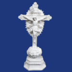 Crucifixo Bom fim de mesa com arabesco 42x20cm