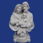 Busto sagrada família base arabesco 23x15cm