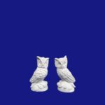 Coruja no cupim o par 13cm