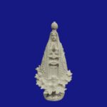 Nossa senhora aparecida floral 22cm bordada