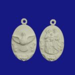 Aplique com divino e sagrada familia (cada)15x9cm