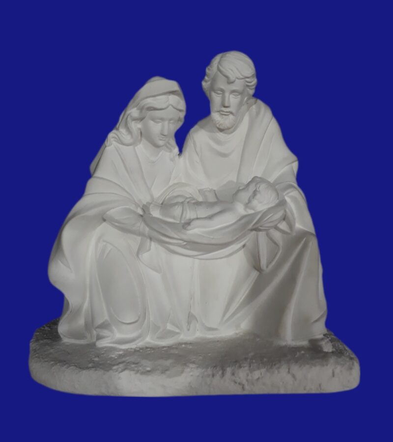 Sagrada família base rústica 18x18cm